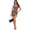 image:imageFloerns Womens Snakeskin Print Mini Bodycon Cami DressMulti Tiger