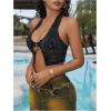 image:imageFloerns Womens Y2k Denim Tops Sleeveless Cut Out Country Concert Outfit Crop Tank TopBlack