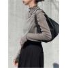 image:imageFloerns Womens Y2k Long Sleeve T Shirts Mock Neck See Through Going Out Tee TopsGrey