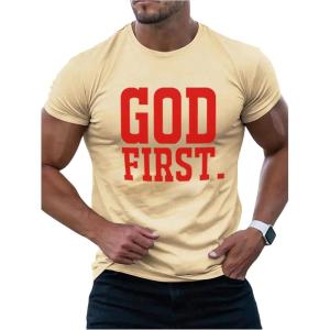 image:imageFloerns Mens Graphic Tees Cherry Print Casual Loose Fit Short Sleeve Crew Neck T Shirts Summer TShirts TopsApricot Red