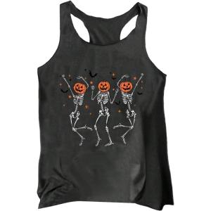 image:imageFloerns Womens Anchor Graphic Scoop Neck Tank Top Sleeveless Casual Vest ShirtsDark Grey