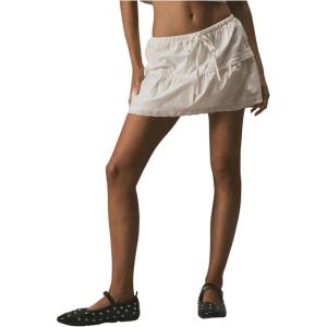 image:imageFloerns Womens Drawstring Low Rise Mini Skirt Layered Hem Cute A Line SkirtWhite