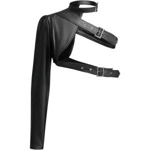 image:imageFloerns Womens Y2k Lightweight Jacket Buckle Cut Out Long Sleeve Going Out Crop TopsBlack