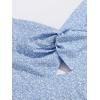 image:imageFloerns Womens Boho Floral Print Twist Front Cami A Line Mini DressBonnie Blue