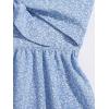 image:imageFloerns Womens Boho Floral Print Twist Front Cami A Line Mini DressBonnie Blue