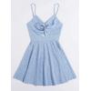 image:imageFloerns Womens Boho Floral Print Twist Front Cami A Line Mini DressBonnie Blue
