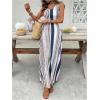 image:imageFloerns Womens Boho Striped Tank Maxi Dress Sleeveless Scoop Neck Summer Vacation Long DressesBlue Striped