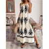 image:imageFloerns Womens Boho Tribal Halter Dress Sleeveless Backless A Line Long DressesBeige Multi