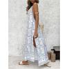 image:imageFloerns Womens Boho Tribal Halter Dress Sleeveless Backless A Line Long DressesBlue Multi