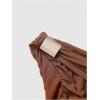 image:imageFloerns Womens Elegant Off The Shoulder Midi Dress Metal Sleeveless Ruched Slim Fit Bodycon Party DressesBrown