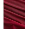 image:imageFloerns Womens Elegant Off The Shoulder Midi Dress Metal Sleeveless Ruched Slim Fit Bodycon Party DressesBurgundy