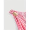 image:imageFloerns Womens Elegant Off The Shoulder Midi Dress Metal Sleeveless Ruched Slim Fit Bodycon Party DressesPink