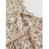 image:imageFloerns Womens Floral Halter Ruffle Tiered Cute Summer Mini Dress Milkmaid Vacation SundressApricot