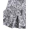 image:imageFloerns Womens Floral Halter Ruffle Tiered Cute Summer Mini Dress Milkmaid Vacation SundressBlack and White