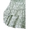 image:imageFloerns Womens Floral Halter Ruffle Tiered Cute Summer Mini Dress Milkmaid Vacation SundressGreen and White