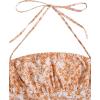 image:imageFloerns Womens Floral Halter Ruffle Tiered Cute Summer Mini Dress Milkmaid Vacation SundressOrange