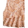 image:imageFloerns Womens Floral Halter Ruffle Tiered Cute Summer Mini Dress Milkmaid Vacation SundressOrange