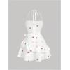 image:imageFloerns Womens Floral Halter Ruffle Tiered Cute Summer Mini Dress Milkmaid Vacation SundressWhite Floral