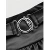 image:imageFloerns Womens Leather Y2k Mini Skirt Layered Ruffle Gothic Punk Low Rise Waist SkirtBlack