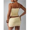 image:imageFloerns Womens Shiny Sequin Low Waist Mini Skirt Sparkly Beaded Bodycon Night Out Party SkirtsApricot