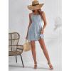 image:imageFloerns Womens Summer Ditsy Floral Backless Tie Back Sleeveless Cami Mini DressBlue Sky