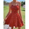 image:imageFloerns Womens Summer Ditsy Floral Backless Tie Back Sleeveless Cami Mini DressRed