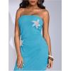image:imageFloerns Womens Summer Sundress Metal Starfish Asymmetrical Hem Tube Beach Vacation ClothesBlue