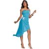 image:imageFloerns Womens Summer Sundress Metal Starfish Asymmetrical Hem Tube Beach Vacation ClothesBlue