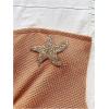 image:imageFloerns Womens Summer Sundress Metal Starfish Asymmetrical Hem Tube Beach Vacation ClothesOrange