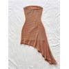image:imageFloerns Womens Summer Sundress Metal Starfish Asymmetrical Hem Tube Beach Vacation ClothesOrange