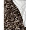 image:imageFloerns Womens Summer Tropical Twist Front Ruched Ruffle Hem Bodycon Cami DressBrown Cheetah