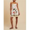 image:imageFloerns Womens Tropical Sleeveless Cami Dress Loose Holiday A Line Mini DressesBeige Multi