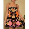 image:imageFloerns Womens Tropical Sleeveless Cami Dress Loose Holiday A Line Mini DressesBlack