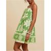 image:imageFloerns Womens Tropical Sleeveless Cami Dress Loose Holiday A Line Mini DressesGreen
