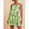 image:imageFloerns Womens Tropical Sleeveless Cami Dress Loose Holiday A Line Mini DressesGreen