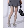 image:imageFloerns Womens Vintage Vertical Striped Fishnet Mesh Pantyhose Tights Retro StockingsGrey