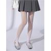 image:imageFloerns Womens Vintage Vertical Striped Fishnet Mesh Pantyhose Tights Retro StockingsWhite