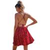 image:imageFloerns Womens Summer Ditsy Floral Backless Tie Back Sleeveless Cami Mini DressRed
