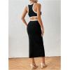 image:imageFloerns Womens Cut Out Bodycon Dress Sleeveless Summer Outfit Slit Long DressesBlack