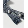 image:imageFloerns Womens Grunge Sleeveless Hater Backless Hip Hop Fringe Trim Vest Denim TopsLight Blue