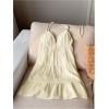 image:imageFloerns Womens Summer Dress Spaghetti Strap Tie Knot Front Tiered Flounce Ruffle Hem Beach Mini Dresses