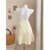 image:imageFloerns Womens Summer Dress Spaghetti Strap Tie Knot Front Tiered Flounce Ruffle Hem Beach Mini Dresses