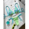image:imageFloerns Womens Bikini Sets Starfish Sequin Triangle Swimsuit String 2 Piece Bathing SuitGreen