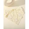 image:imageFloerns Womens Accessories Floral Hair Scarf Crochet Kerchief Vintage HeadbandsYellow