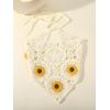 image:imageFloerns Womens Accessories Floral Hair Scarf Crochet Kerchief Vintage HeadbandsYellow
