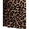 image:imageFloerns Womens Cheetah Print Tube Tops Shirt Y2k Lace Strapless Going Out Tank TopsDark Brown Cheetah