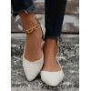 image:imageFloerns Womens Elegant Flat Shoes Pointed Toe Slip On Work Dressy Ballet FlatsBeige