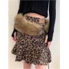 image:imageFloerns Womens Faux Fur Tie Waist Wide Belt Vintage Leather Belts for Jeans DressesBrown