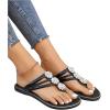 image:imageFloerns Womens Flat Sandals Flip Flop Sandals Summer Slip on Dressy Thong SandalBlack