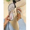 image:imageFloerns Womens Flat Sandals Flip Flop Sandals Summer Slip on Dressy Thong SandalGold Solid